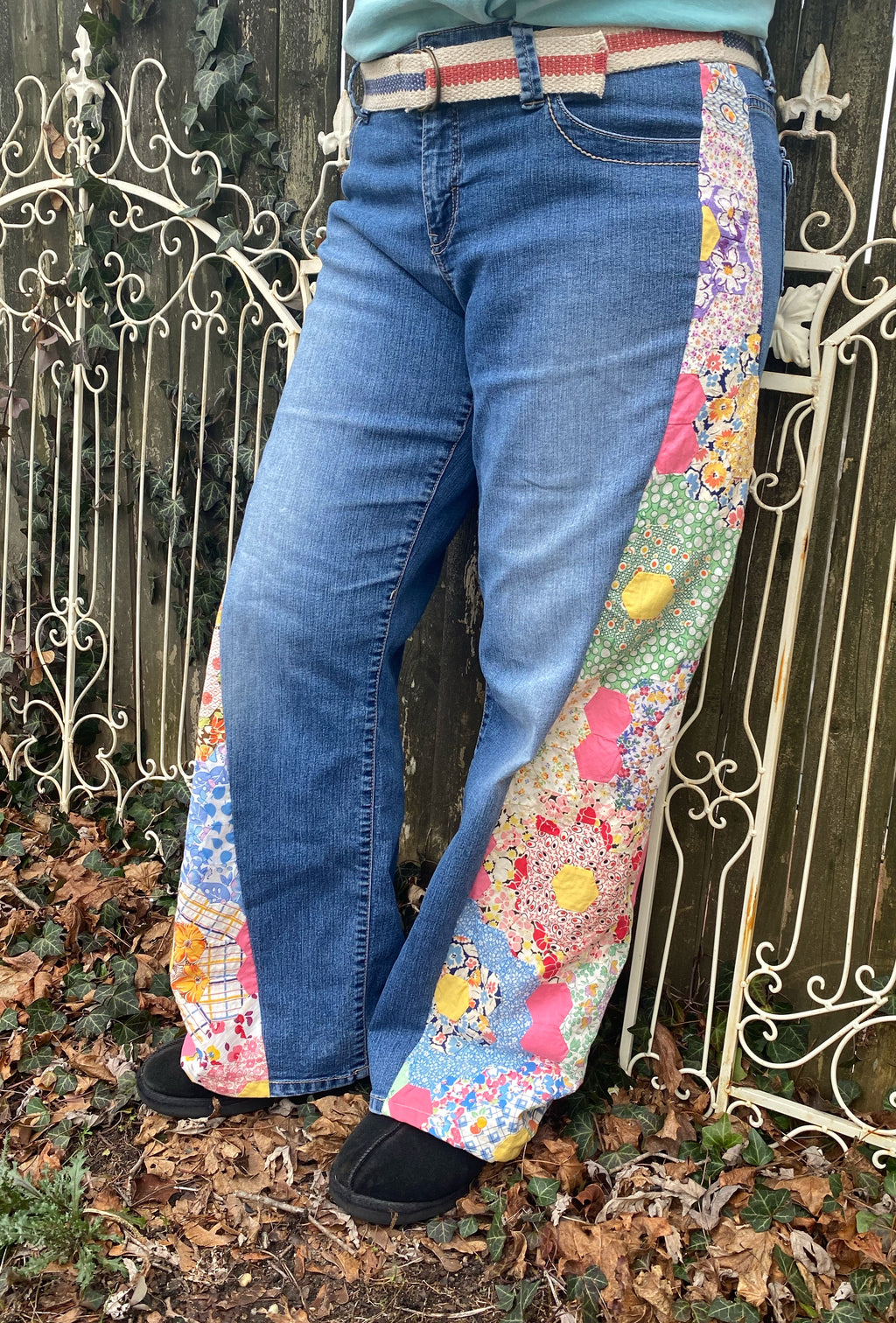 Free Burd Floral Flare Jeans