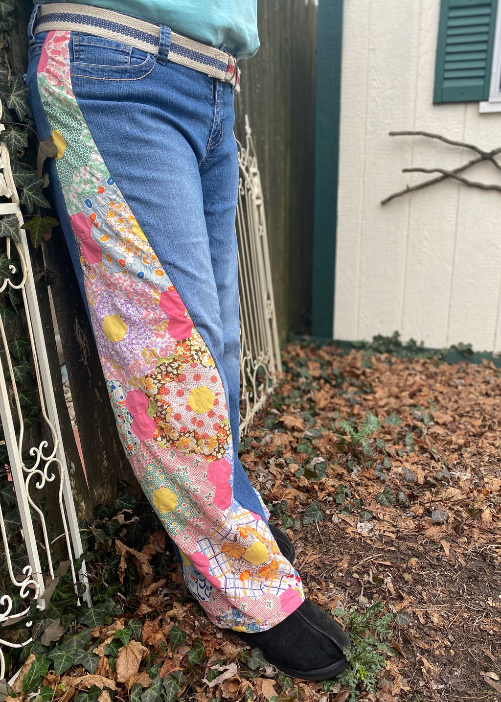 Free Burd Floral Flare Jeans