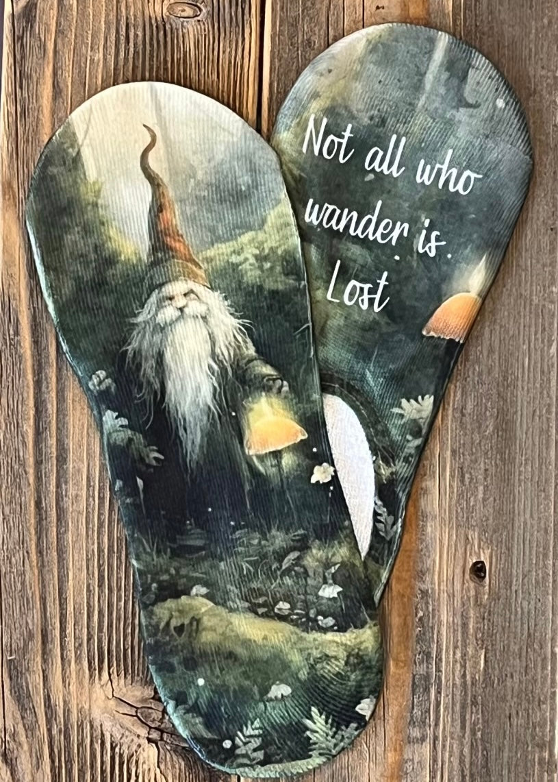 Free Burd ''Not All Who Wander Is Lost" No Show Socks