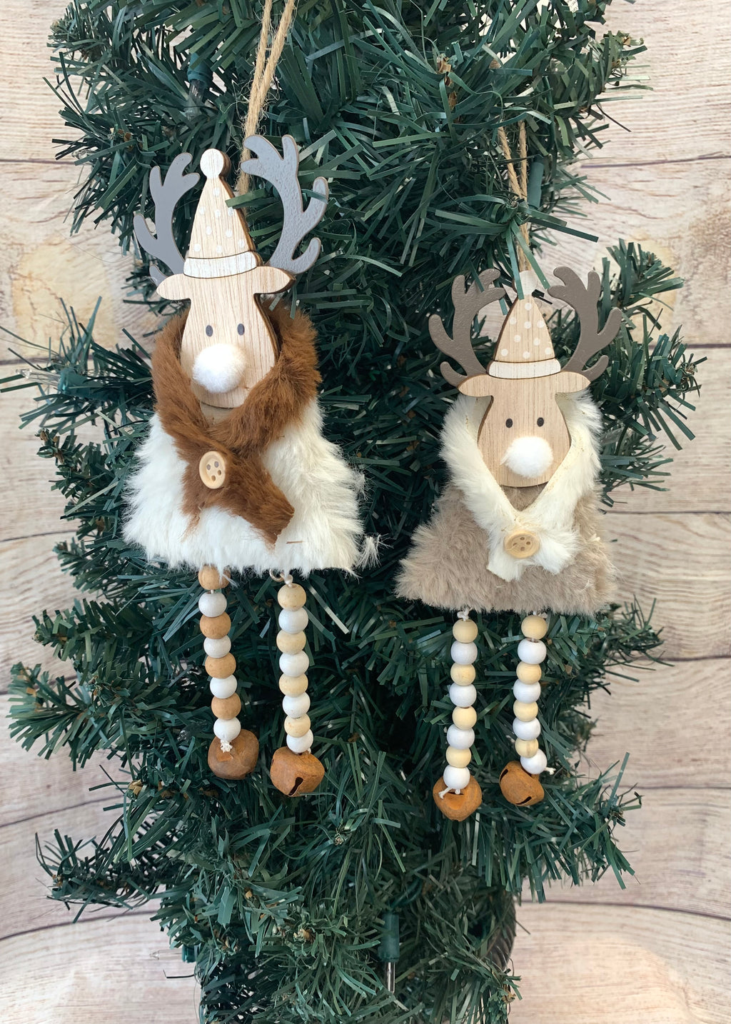 Fur Coat Deer Ornament