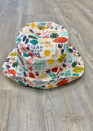 Beach Theme Printed Sun Hat