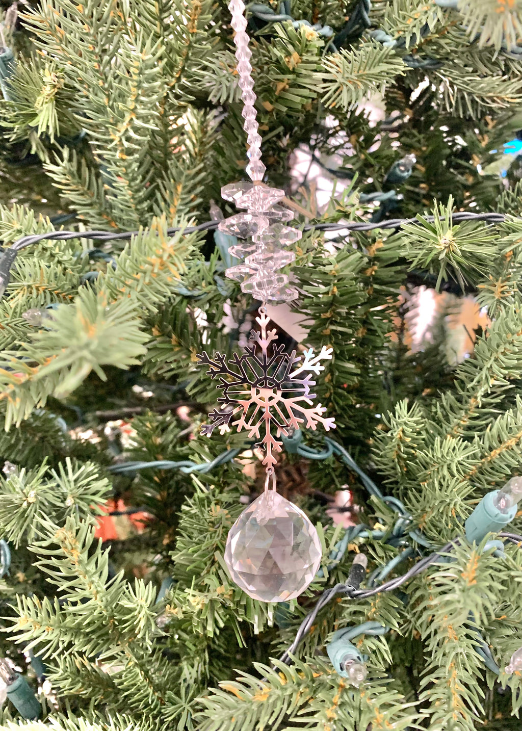 Snowflake Gem Ornament Ornament