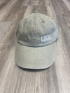 Local Left Leather Strap Embroidered Hat