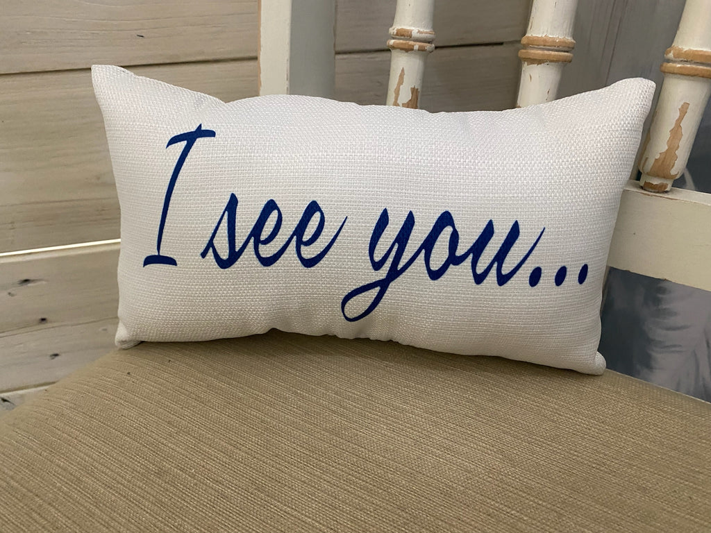 "I See You" Mini Pillow