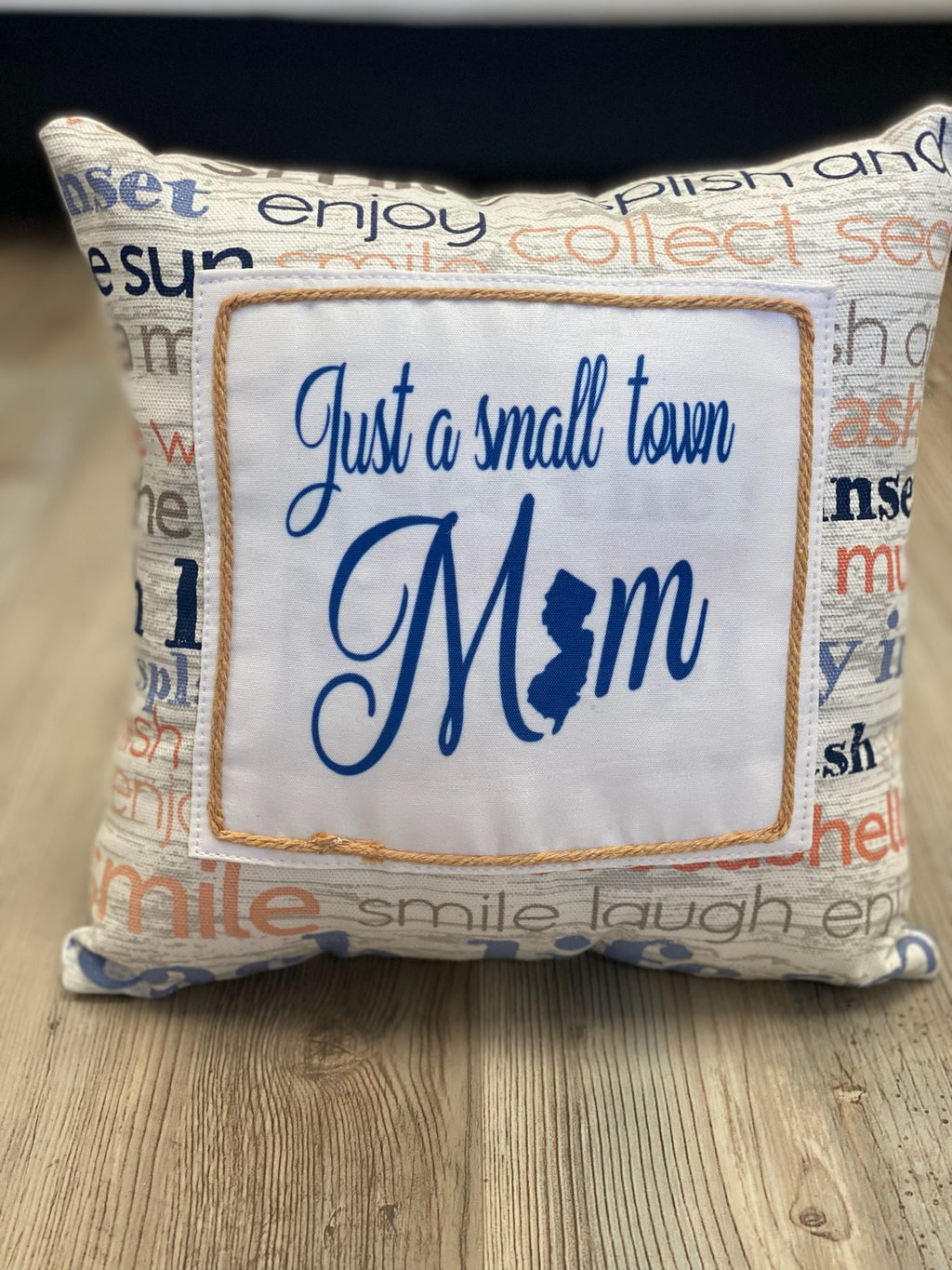 Just a Small Town Jersey Mom Mini Pillow
