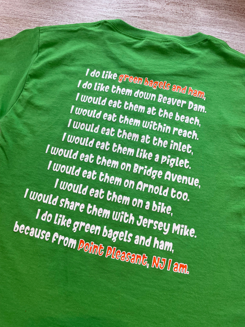 Green Bagels and Ham Adult T-Shirt