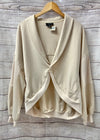 French Terry Front Button Cardigan