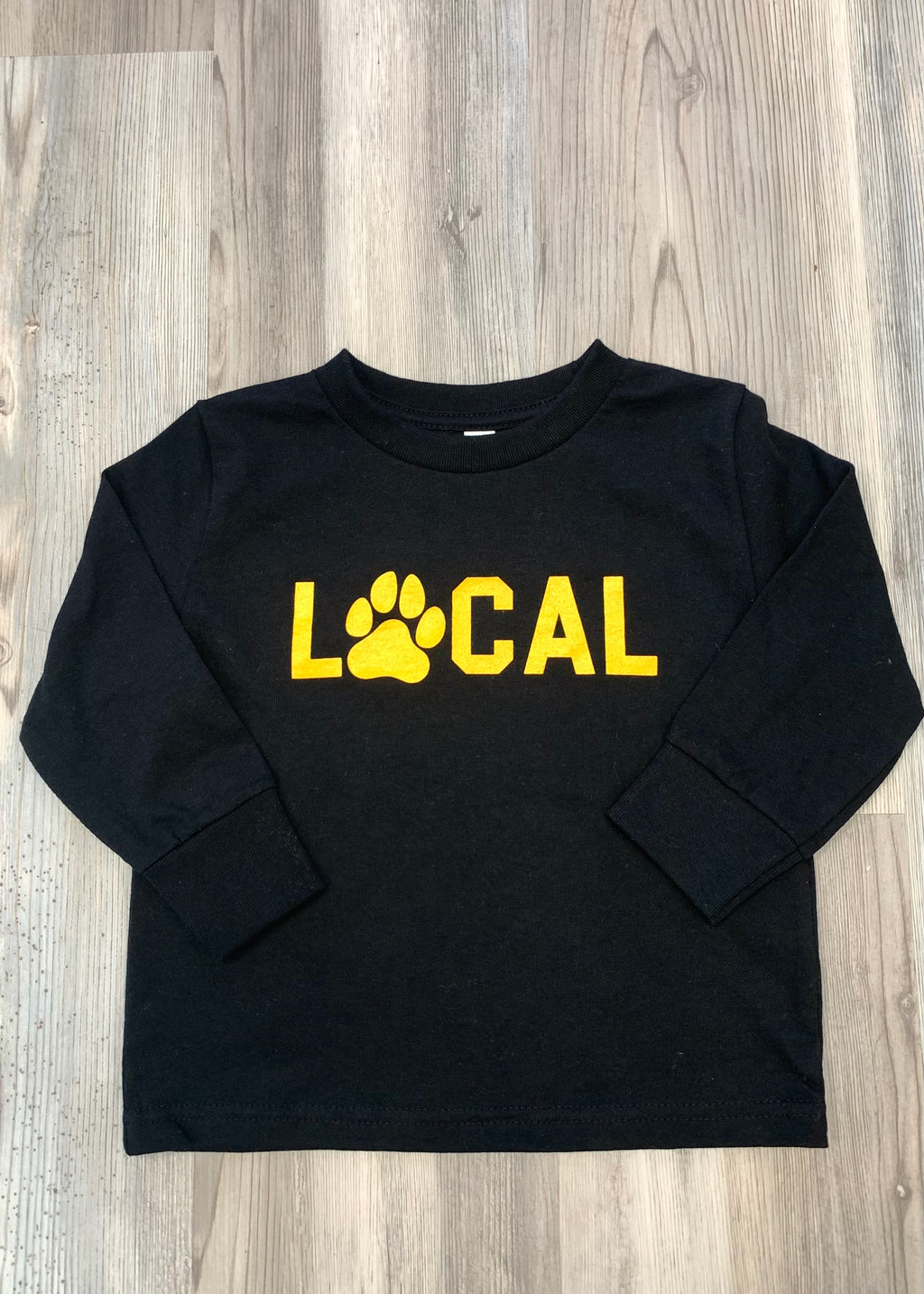 LOCAL Paw Print with 08742 Back-Toddler Long Sleeve