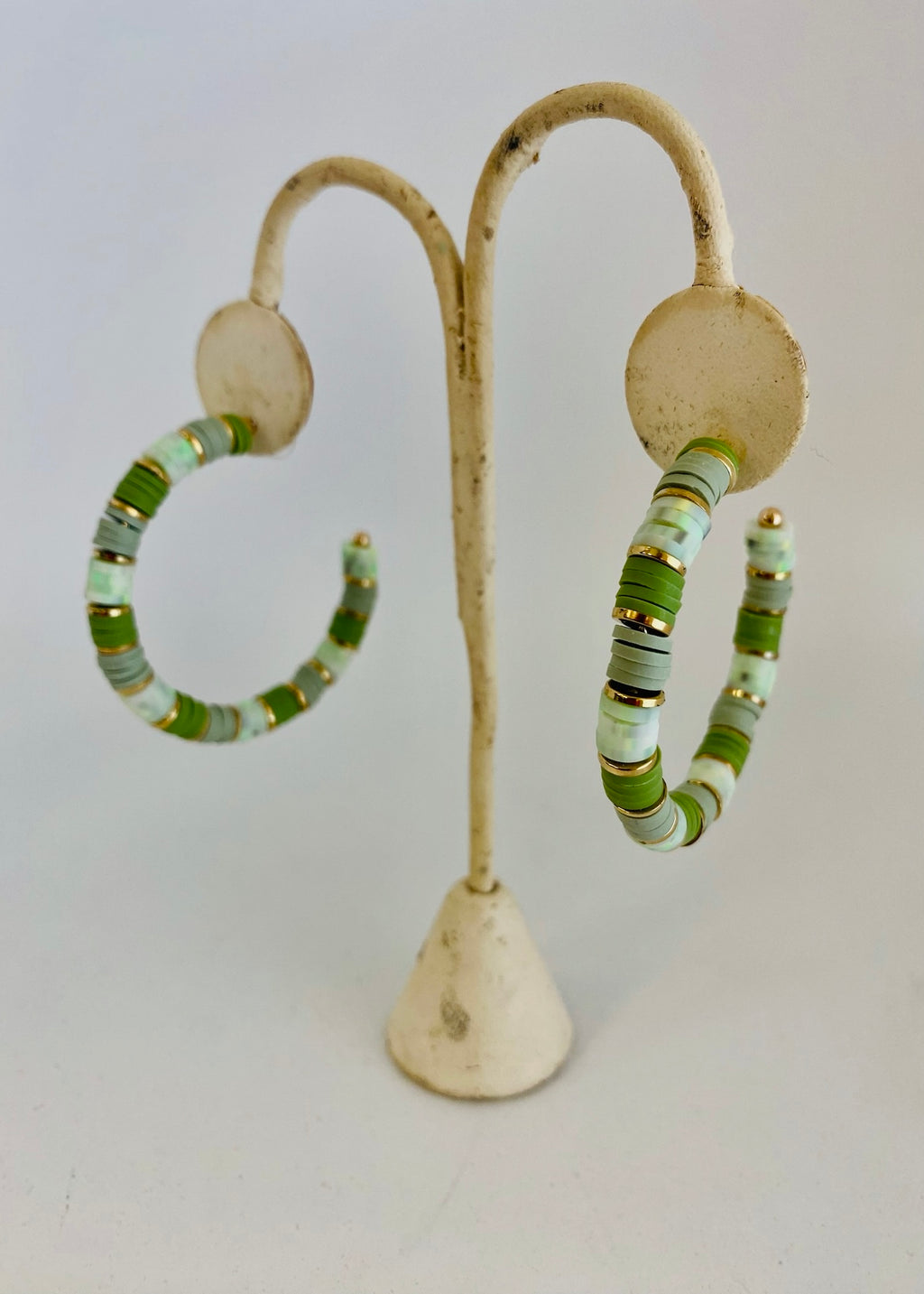 Olive Hoop Earrings