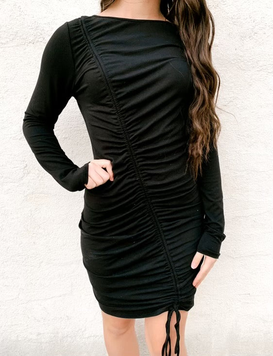 Ruched Detail Bodycon Dress