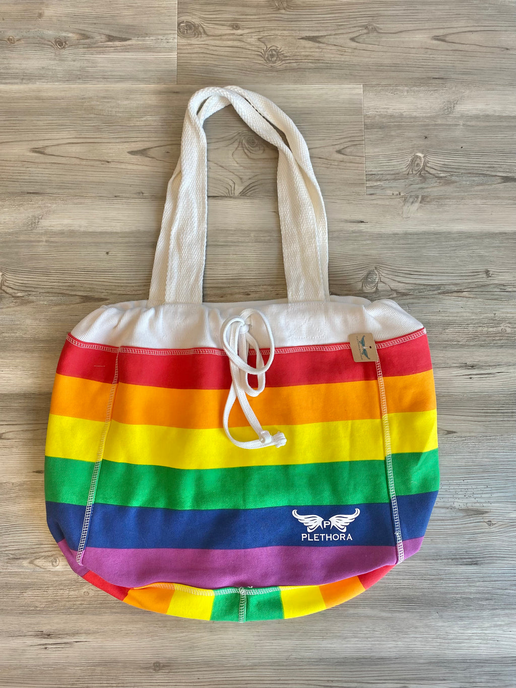 Rainbow Printed Sweatshirt Bag