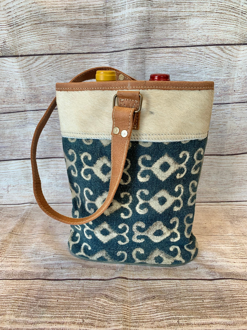 Patterned Double Wine Bags