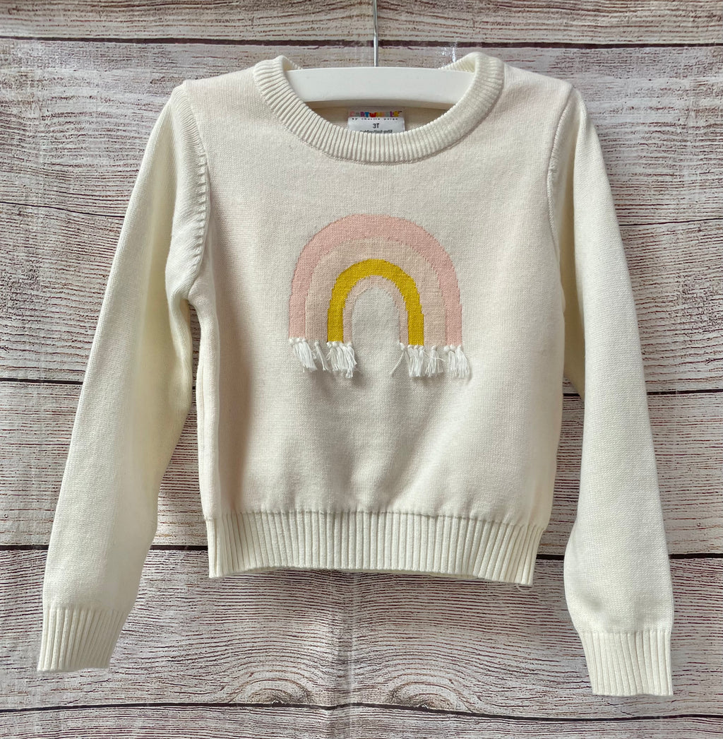 Toddler Tassel Rainbow Sweater